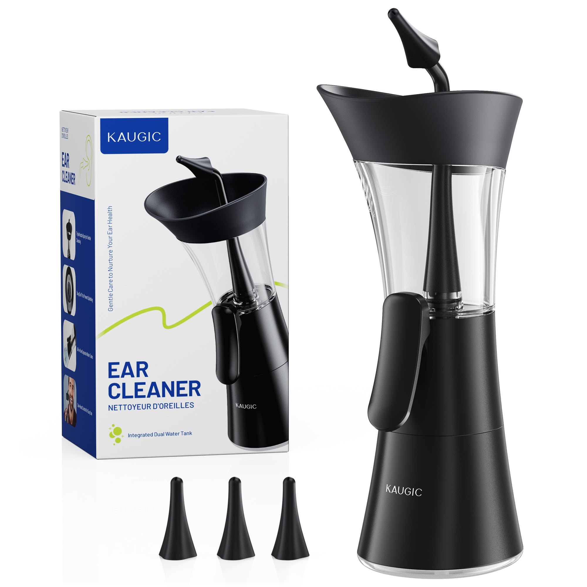 Upgraded Ear Wax Removal Kit, Manual Ear Cleaner, FSA Eligible Items Only List, One-Hand Use, Safe & Comfortable for Home