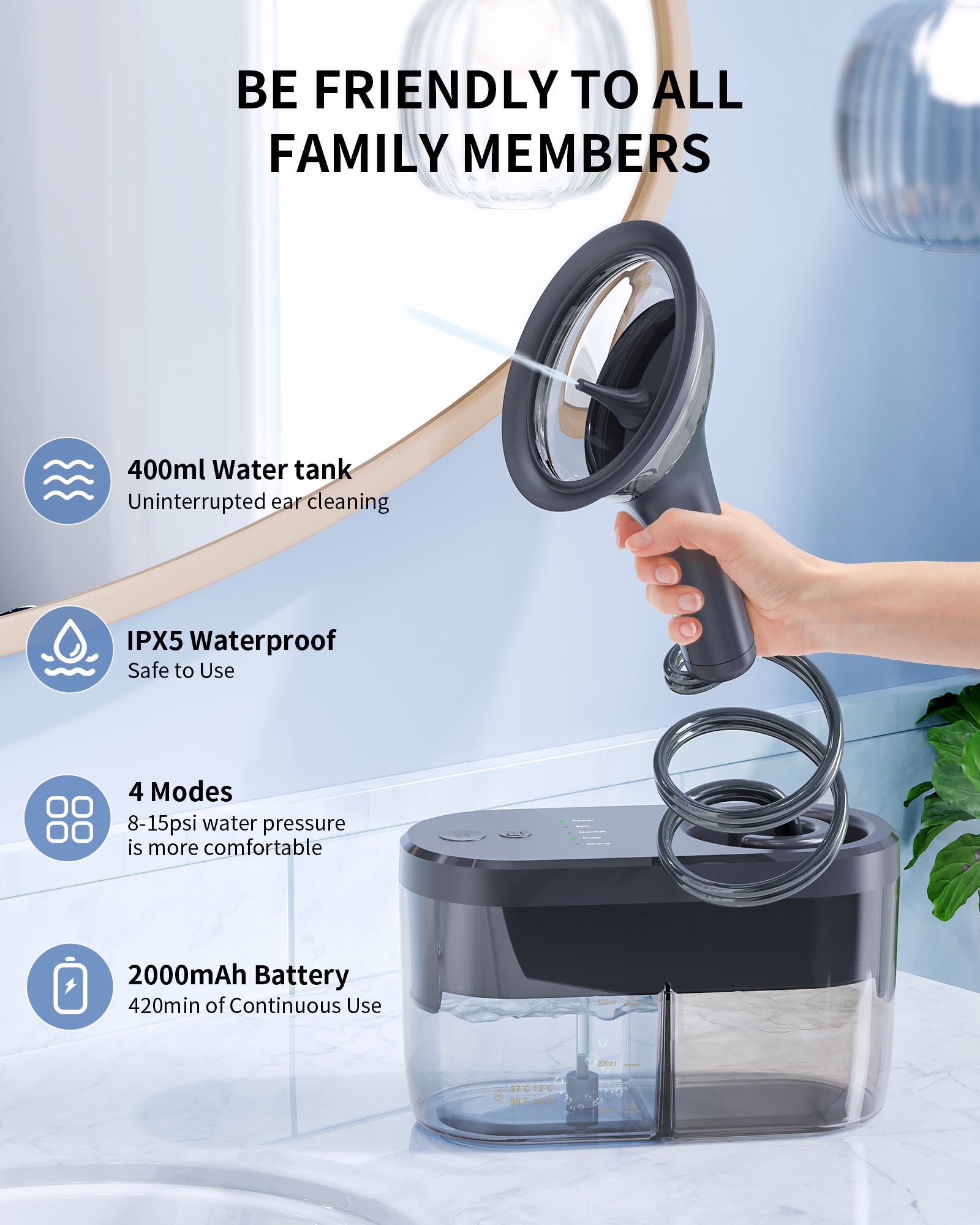 KAUGIC Water Powered Ear Cleaner