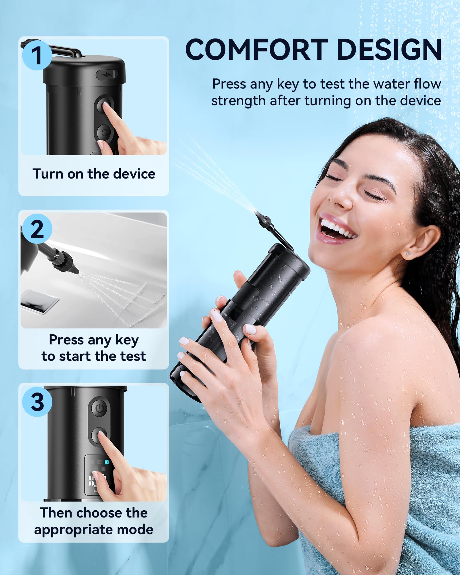 KAUGIC Retractable Water Powered Ear Wax Cleaner