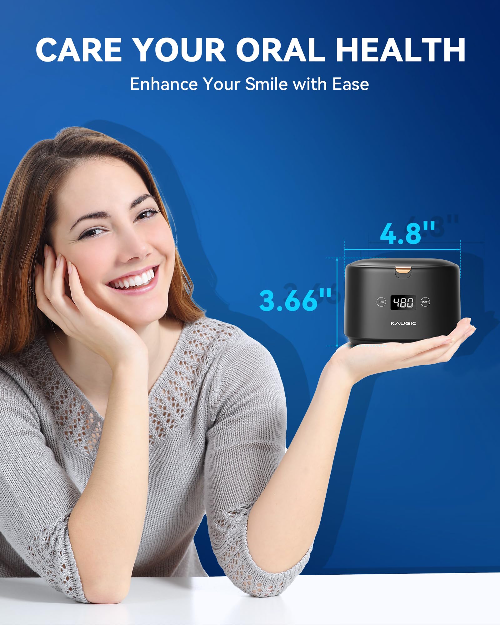 KAUGIC Ultrasonic Retainer Cleaner
