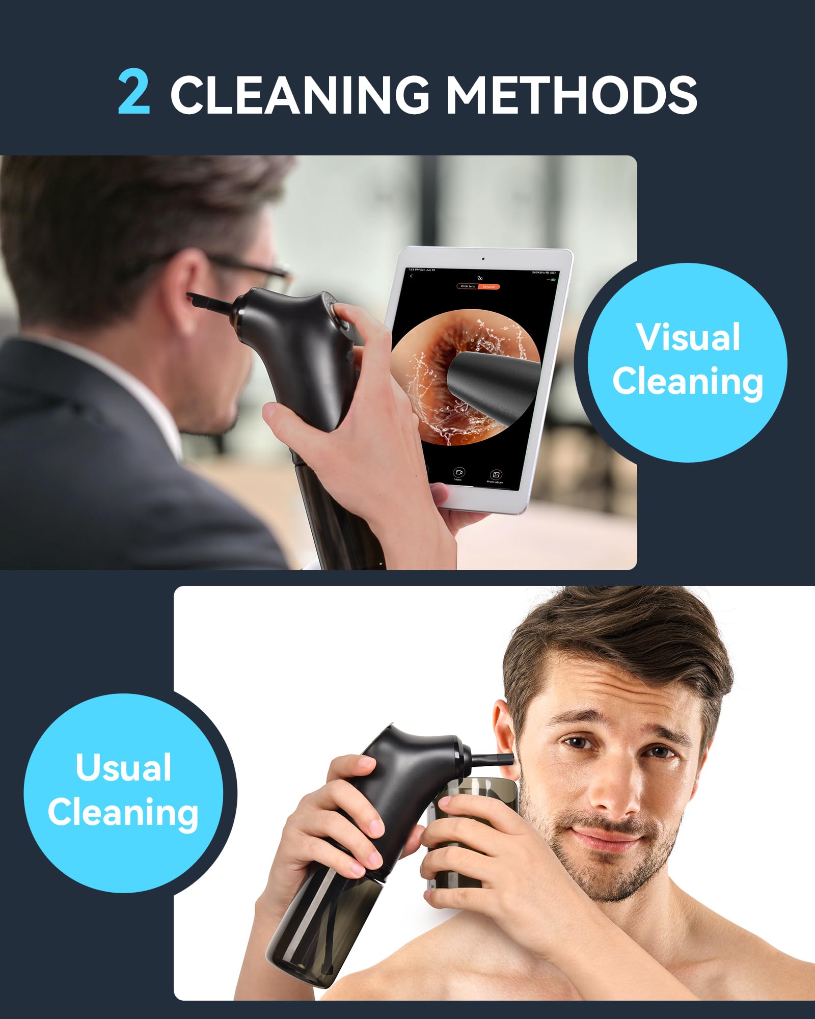 KAUGIC Water Powered Ear Cleaner with Camera