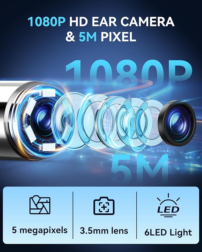 KAUGIC Ear Wax Removal Tool With Camera