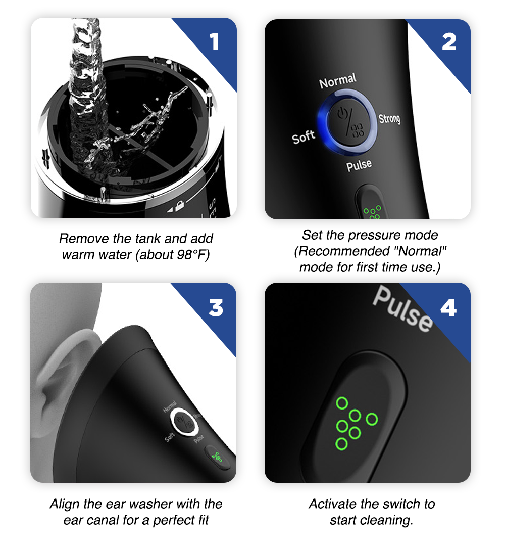 Official Genuine FDA-Certified KAUGIC Smart Water-Powered Ear Wax Cleaner